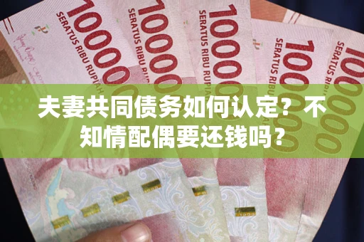 济南夫妻共同债务如何认定？不知情配偶要还钱吗？