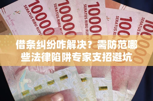 济南借条纠纷咋解决？需防范哪些法律陷阱专家支招避坑
